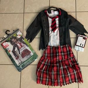 Zombie girls costume size 7-9